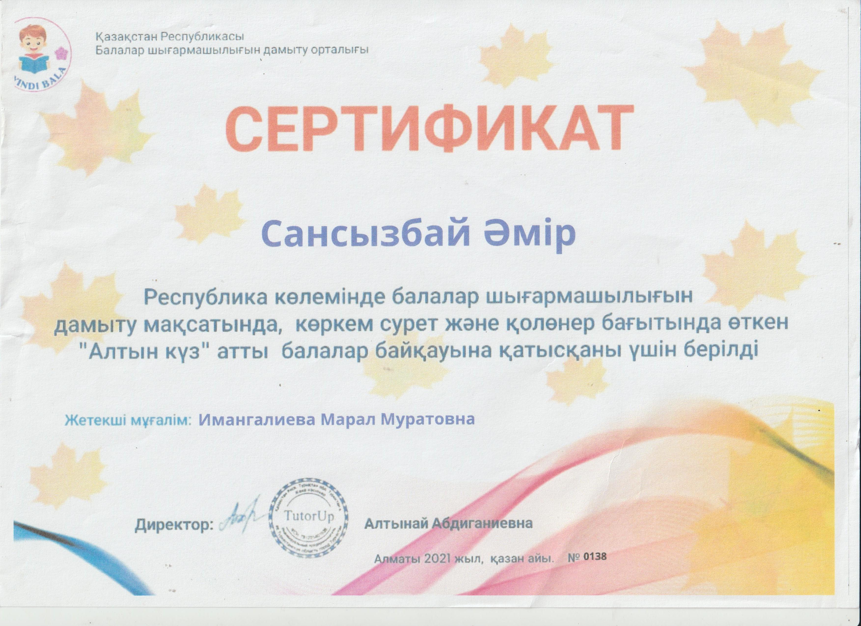 4 сынып жетістіктері